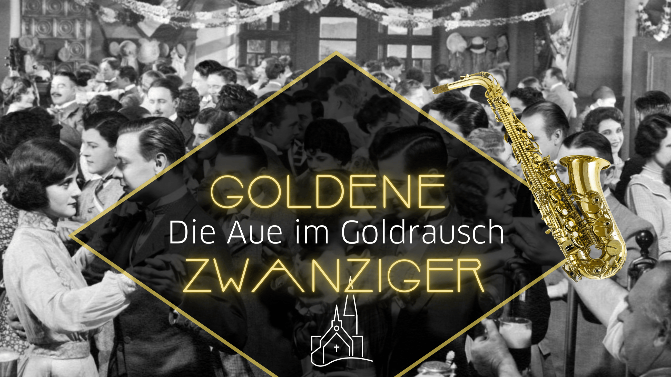 Postkarte und Werbeflyer fürs Sommerfest der Aue